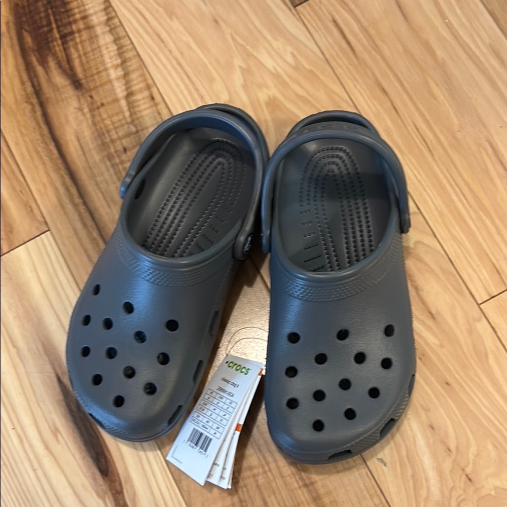 Kids Gray Crocs Clogs